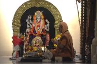 Evening Devi Pujana by HH Swmaiji